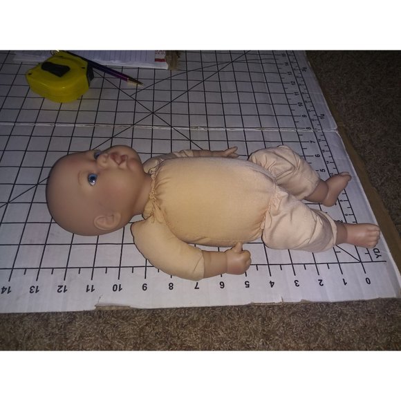 VTG Y2k Lee Middleton Baby Doll By Reva Chubby Cheek Open Pout Mouth Doll - Picture 10 of 10